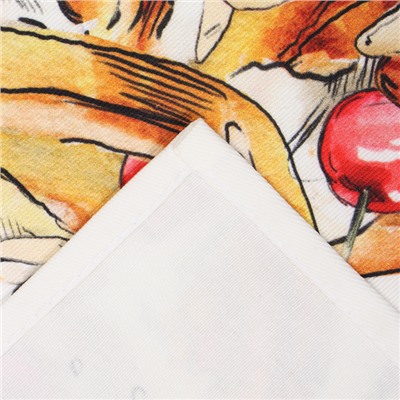 Набор подарочный «Булочки»: полотенце 40×73 см, прихватка 19×19 см, магнит 11×7 см