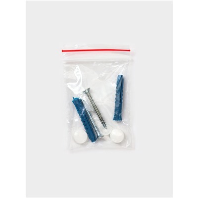 Вешалка настенная, 5 крючков, белая