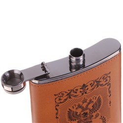 Фляжка «Россия», нержавеющая сталь, 270 мл, 9 oz