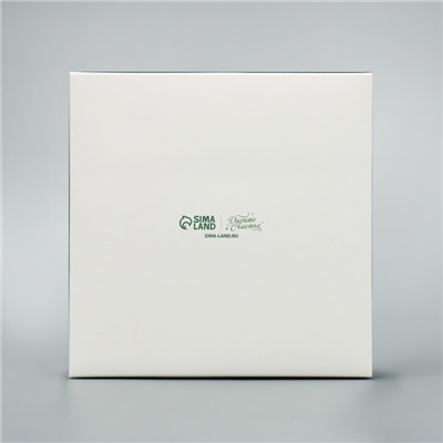 Коробка для капкейков складная с двусторонним нанесением «Новогоднее чудо», 16×16×10 см