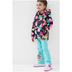 Куртка текстильная с полиуретановым покрытием для девочек (ветровка) PLAYTODAY, 1240322