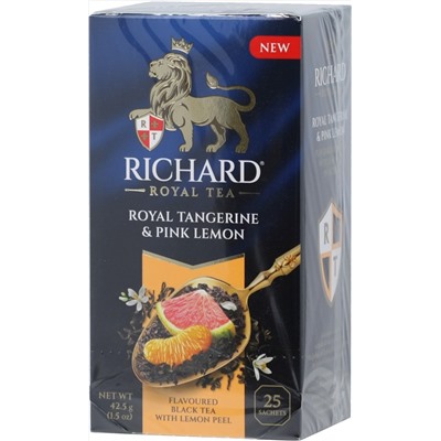Richard. Мандарин и розовый лимон карт.упаковка, 25 пак.