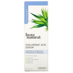 InstaNatural, сыворотка с гиалуроновой кислотой, 60 мл (2 жидк. унции)