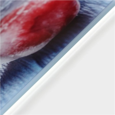 Доска разделочная Доляна «Ледяная свежесть», 30×20 см, стекло