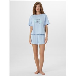 КОМПЛЕКТ ЖЕНСКИЙ (ФУТБОЛКА, ШОРТЫ) 592536