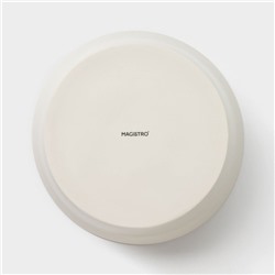Салатники Magistro Whitewarm, 380/700/1.2 л, d=12/16/20.5 см, набор 3 шт., фарфор, белые
