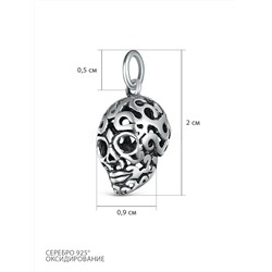 Подвеска из чернёного серебра 925 пробы 34129