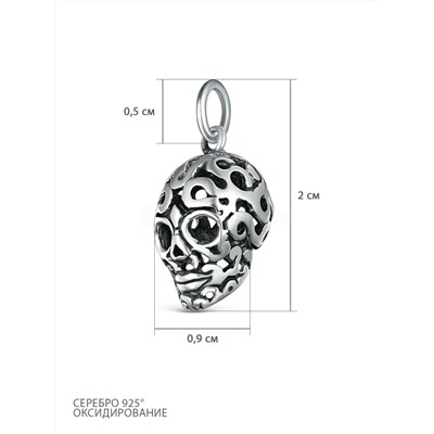 Подвеска из чернёного серебра 925 пробы 34129