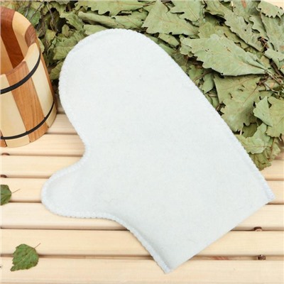 Рукавица для бани для бани и сауны, полиэфир, «Добропаровъ»