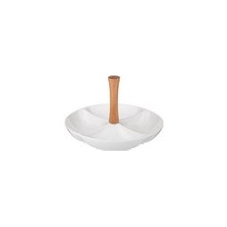 Менажница 4 секц, дер. ручка 25*25*16,5см NATIVE