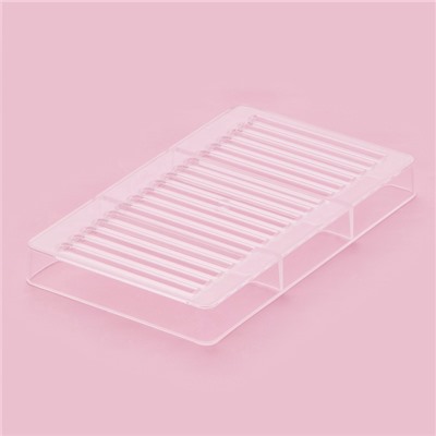 Форма для шоколада «Соломка», пластик, 20×12×2.5 см, 18 ячеек 8.5×0.5 см, прозрачная