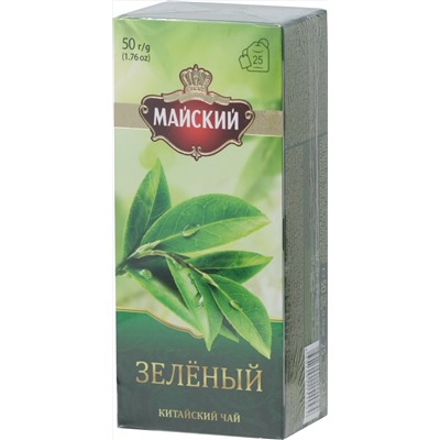Майский. Зеленый карт.пачка, 25 пак.
