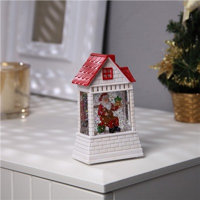 Светодиодная фигура «Дед Мороз» 7.5×12.5×4.9 см, пластик, батарейки АААх2 (не в комплекте), свечение тёплое белое