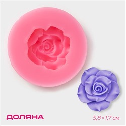 Молд Доляна «Розан», силикон, 5.8×1.7 см, розовый