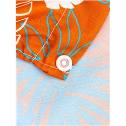 Рубашка для собак «Тропики», размер S, ДС 25, ОГ 35, ОШ 23 см, оранжевая