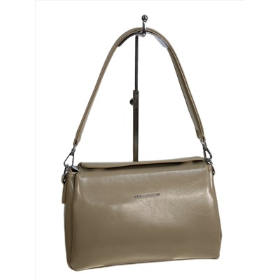 Женская сумка из искусственной кожи, цвет коричневый