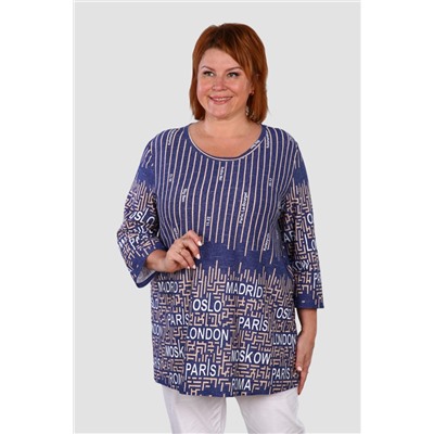 Живопись - туника синий