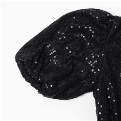 Платье нарядное для девочки KAFTAN размер 34 (122-128 см), черный