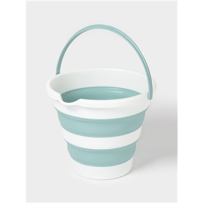 Ведро складное «Флекс», 10 л, 32×34×26 см, морская волна