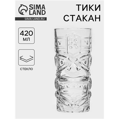Тики стакан «Идол», 420 мл, стекло, прозрачный