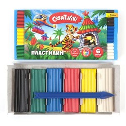 Пластилин   6цв 90 гр. ПЛ06КР Creativiki