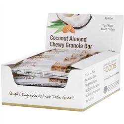 California Gold Nutrition, Foods, жевательные батончики с кокосом и миндалем, 12 батончиков весом 1,4 унции (40 г) каждый