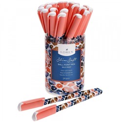 Ручка шариковая масляная 0.5мм "WILD PRINT SLIM SOFT" синяя LXOPSS-VP1 LOREX