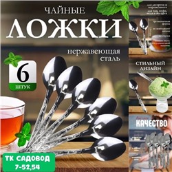 Набор чайных ложек 6шт #22913343