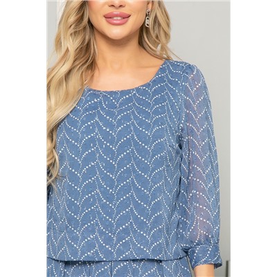 Платье "Пелагея" (голубое) П4969