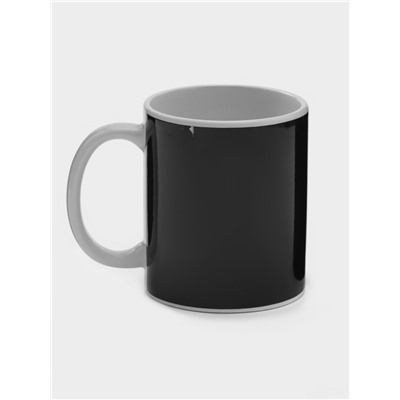 Кружка - хамелеон Доляна «Полнолуние», 350 мл, керамика, чёрная