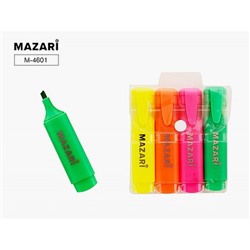 Набор текстовыделителей 4цв FIREFLY M-4601 Mazari