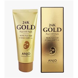 Маска-пленка с биозолотом ANJО, 24К Gold, 100 ml