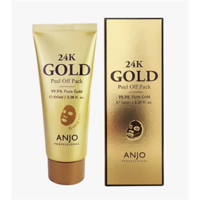 Маска-пленка с биозолотом ANJО, 24К Gold, 100 ml