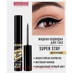 LUXVISAGE Подводка для глаз Super Stay Ультра чёрная
