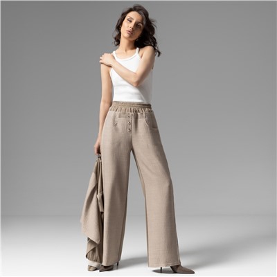 Брюки с имитацией многослойности, Раскованный шик