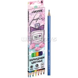 Карандаши цветные "Perfume" 06 цветов, 2М, диаметр грифеля 2,8 мм, шестигранные