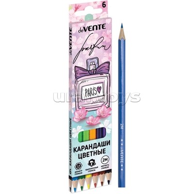 Карандаши цветные "Perfume" 06 цветов, 2М, диаметр грифеля 2,8 мм, шестигранные