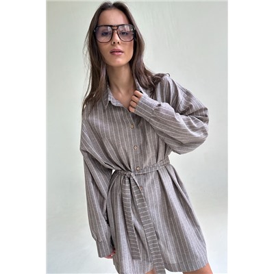 Комбинезон  MIX091/04/Кофе, белый