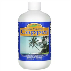 Eidon Mineral Supplements, Copper, 18 oz (533 ml)
