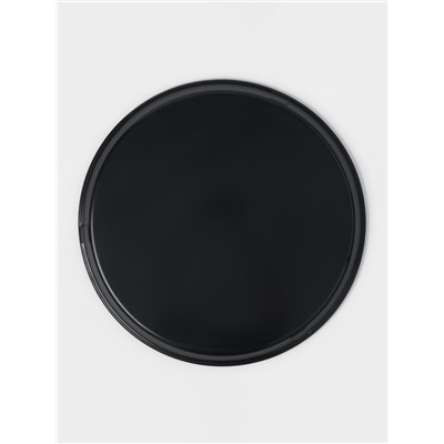 Поднос прорезиненный круглый Hanna Knövell, d=35 см, чёрный