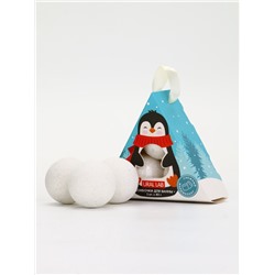 Бомбочки для ванны «Пингвин», 3 шт. × 40 г, снежный маршмеллоу, URAL LAB