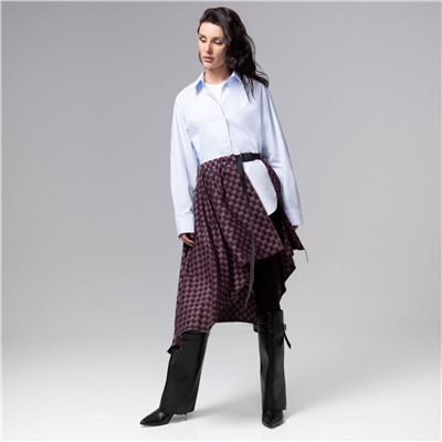 Юбка-килт с необработанными краями, Игра теней