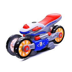 Интерактивная игрушка "Мотоцикл" на батарейках. в коробке