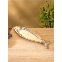 Блюдо сервировочное «Рыбка», 32×9×1.5 см, алюминий