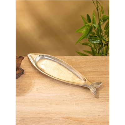 Блюдо сервировочное «Рыбка», 32×9×1.5 см, алюминий