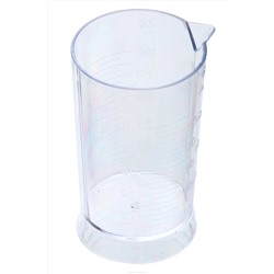 Dewal Стакан мерный с носиком Т-1251, пластик, прозрачный, 100 мл 2556