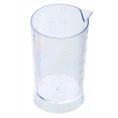 Dewal Стакан мерный с носиком Т-1251, пластик, прозрачный, 100 мл 2556
