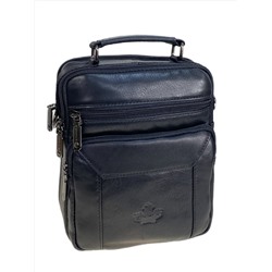 Сумка мужская из натуральной кожи, цвет черный