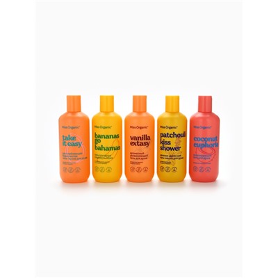 Гель для душа Bananas go bahamas, гладкость кожи, 290 мл, Miss Organic