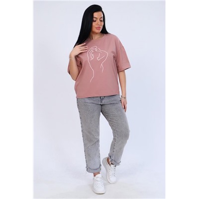 Футболка 82018 (Сухая роза)